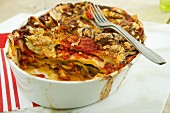 Seafood lasagne with courgettes