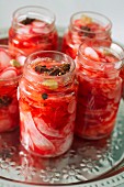 Pickled radishes with star anise