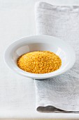 Couscous in a white bowl