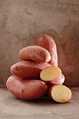 Kartoffeln der Sorte 'Cherie', rotschalig