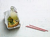Chicory quiche with mustard cream
