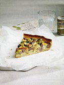 Brussels sprouts and lamb quiche