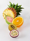 Pineapple, guava, orange, kiwi and passionfruit