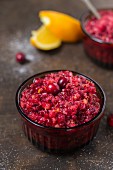 Cranberry relish with oranges