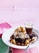 Affogato-style brownies