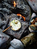 Grilled Camembert with thyme