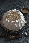 Coffee pavlova for Christmas