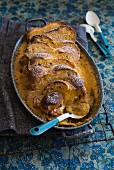Bread pudding with pumpkin