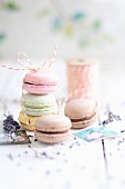 Verschiedene Macarons