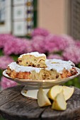 Apple Cake with a Slice Removed