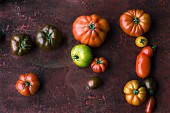 Various varieties of tomatoes