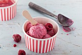 Berry and ricotta ice cream