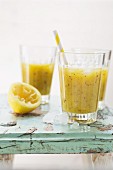 Vitamin smoothies made from kiwis, oranges and mandarins
