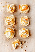 Cheesecake biscuits with orange zest