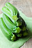 A stack of courgettes