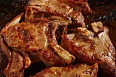 Roasted goat chops (Vermont, USA)