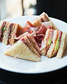 Toasted sandwiches with Bellota ham (Spain)