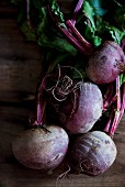 Beetroot on a wooden surface