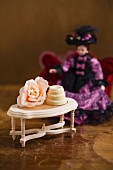 A praline on doll's house table
