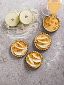 Almond and apple tartlets with physalis