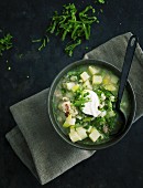 Herb soup with pearl barley