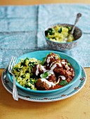 Curry with beef meatballs (India)