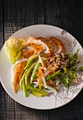 Chicken breast with steamed vegetables
