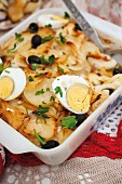 Bacalhau mit Kartoffeln