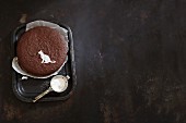 A 'cat and mouse' chocolate cake