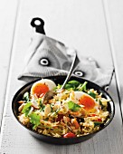 Smoked fish kedgeree with egg