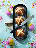 Hot cross buns and Easter eggs