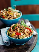Noodles with tofu and peppers (Asia)