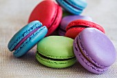Various different coloured macaroons