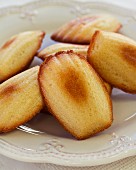 Madeleines on a plate