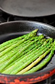 Asparagus in a pan