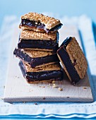 Chocolate sandwich biscuits