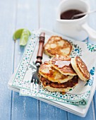 Ricotta-Pancakes mit Ahornsirup