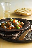 Pumpkin medley with meatballs