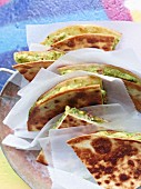 Tortillas with guacamole to takeaway