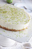 Key Lime Pie with lime zest
