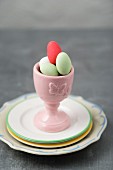 Sugared almonds in a cup