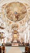 Gemälde in der Kuppel der Basilika Birnau am Bodensee