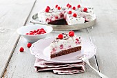 Raspberry cream cake