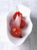 Sweet-and-sour preserved tomatoes