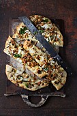 Focaccia with fennel and figs