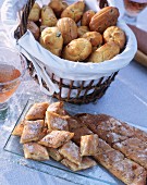 Fougasse, a basket of madeleines and an aperitif