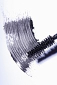 Black mascara on a white surface