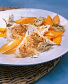 Brill with a honey-nut crust