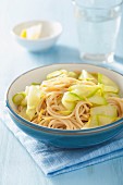 Spaghetti with courgette and lemon