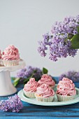 Raspberry and coconut cupcakes